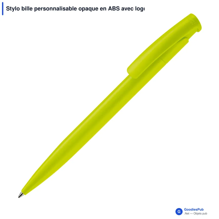 Stylo bille personnalisable opaque en ABS avec logo - Avalon Opaque - Image 6