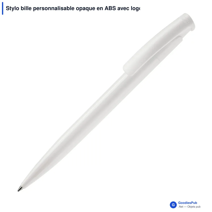 Stylo bille personnalisable opaque en ABS avec logo - Avalon Opaque - Image 8