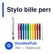 Stylo bille personnalisable opaque à pointe métal avec logo - Avalon Opaque - Miniature 1