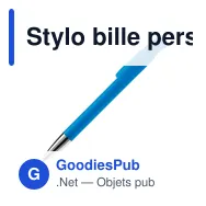 Stylo bille personnalisable opaque à pointe métal avec logo - Avalon Opaque - Miniature 3