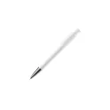 Variante Blanc - Stylo bille personnalisable opaque à pointe métal avec logo - Avalon Opaque