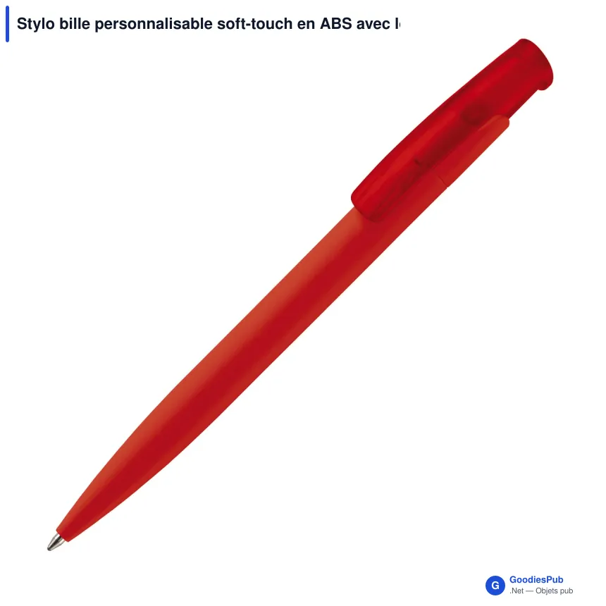 Stylo bille personnalisable soft-touch en ABS avec logo - Avalon Soft-touch - Image 3