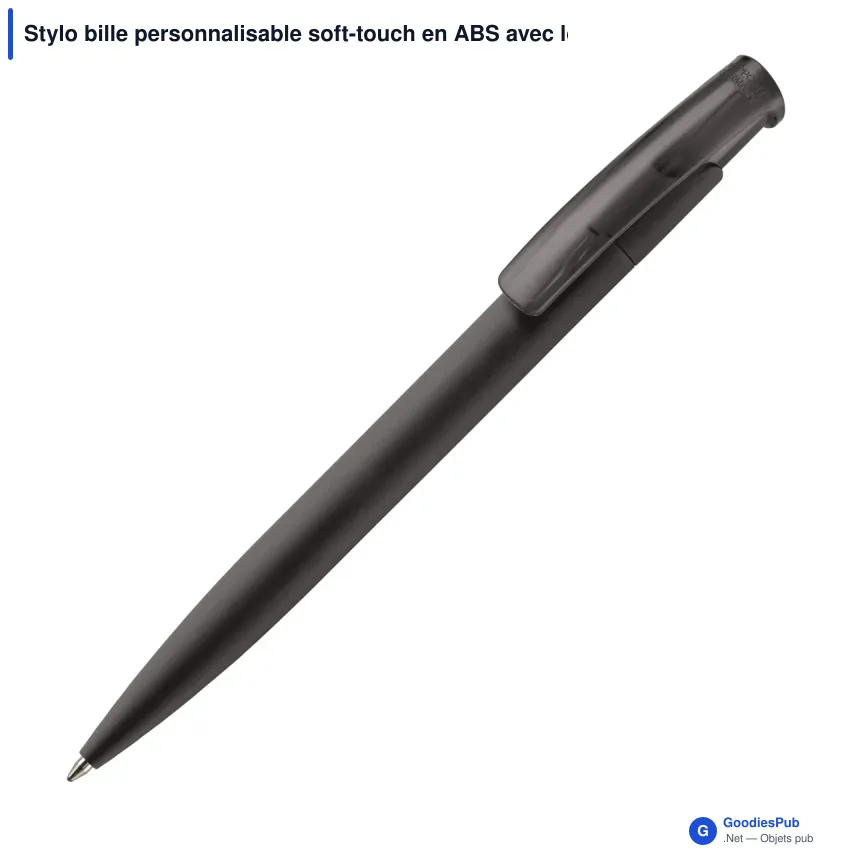 Stylo bille personnalisable soft-touch en ABS avec logo - Avalon Soft-touch - Image 4