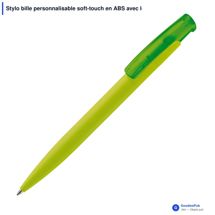 Stylo bille personnalisable soft-touch en ABS avec logo - Avalon Soft-touch - Image 5