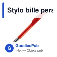 Stylo bille personnalisable transparent à pointe métal avec logo - Avalon - Miniature 2