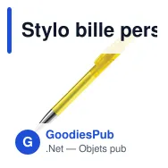 Stylo bille personnalisable transparent à pointe métal avec logo - Avalon - Miniature 3