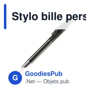 Stylo bille personnalisable transparent à pointe métal avec logo - Avalon - Miniature 5