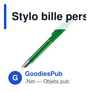 Stylo bille personnalisable transparent à pointe métal avec logo - Avalon - Miniature 8
