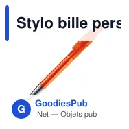 Stylo bille personnalisable transparent à pointe métal avec logo - Avalon - Miniature 9