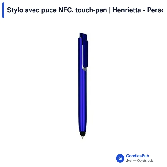 Stylo multifonction personnalisé avec puce NFC - Henriettaavec logo - Image 2