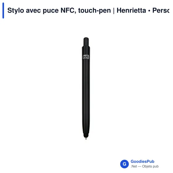 Stylo multifonction personnalisé avec puce NFC - Henriettaavec logo - Image 11