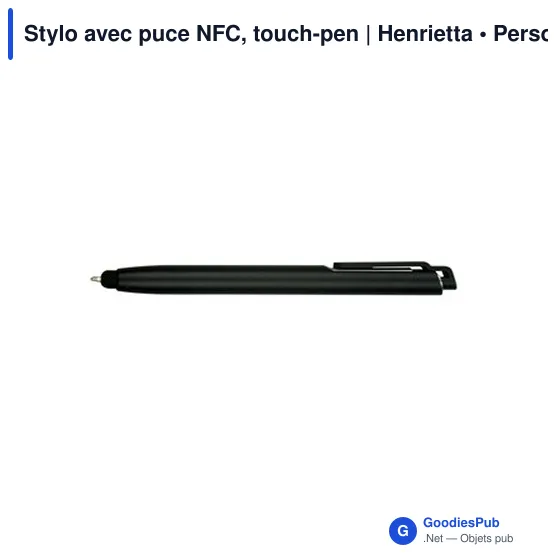 Stylo multifonction personnalisé avec puce NFC - Henriettaavec logo - Image 12