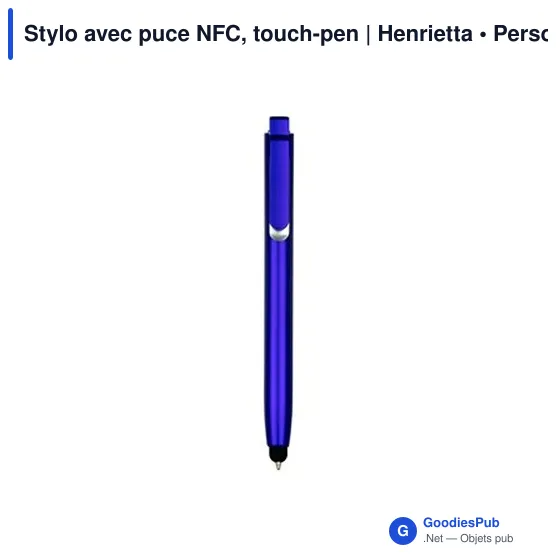 Stylo multifonction personnalisé avec puce NFC - Henriettaavec logo - Image 3