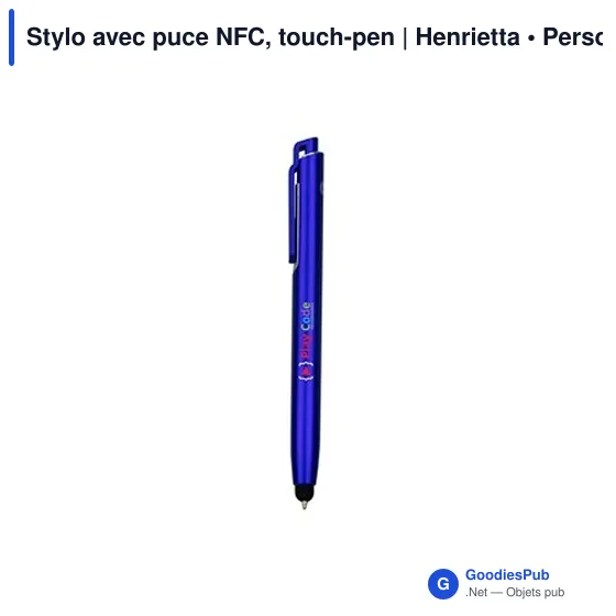 Stylo multifonction personnalisé avec puce NFC - Henriettaavec logo - Image 7