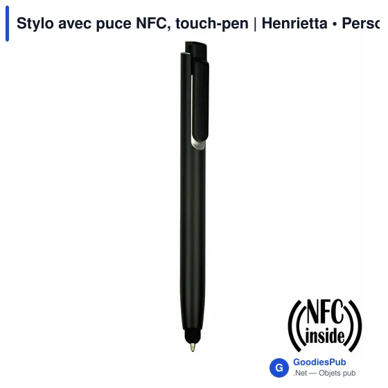 Stylo multifonction personnalisé avec puce NFC - Henriettaavec logo - Image 8
