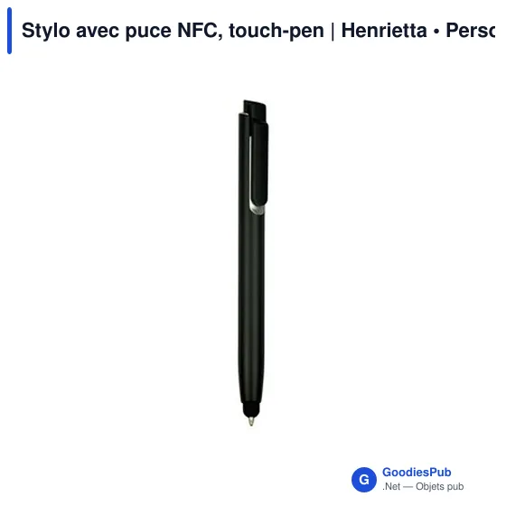 Stylo multifonction personnalisé avec puce NFC - Henriettaavec logo - Image 9
