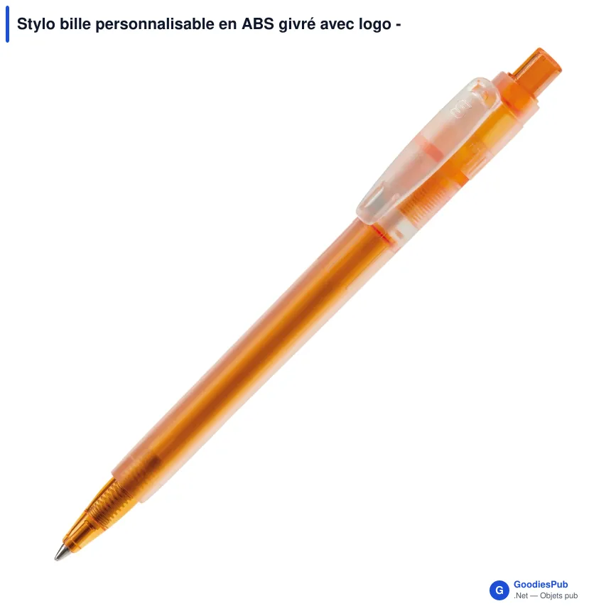 Stylo bille personnalisable en ABS givré avec logo - Stilolinea Baron 03 Ice - Image 3
