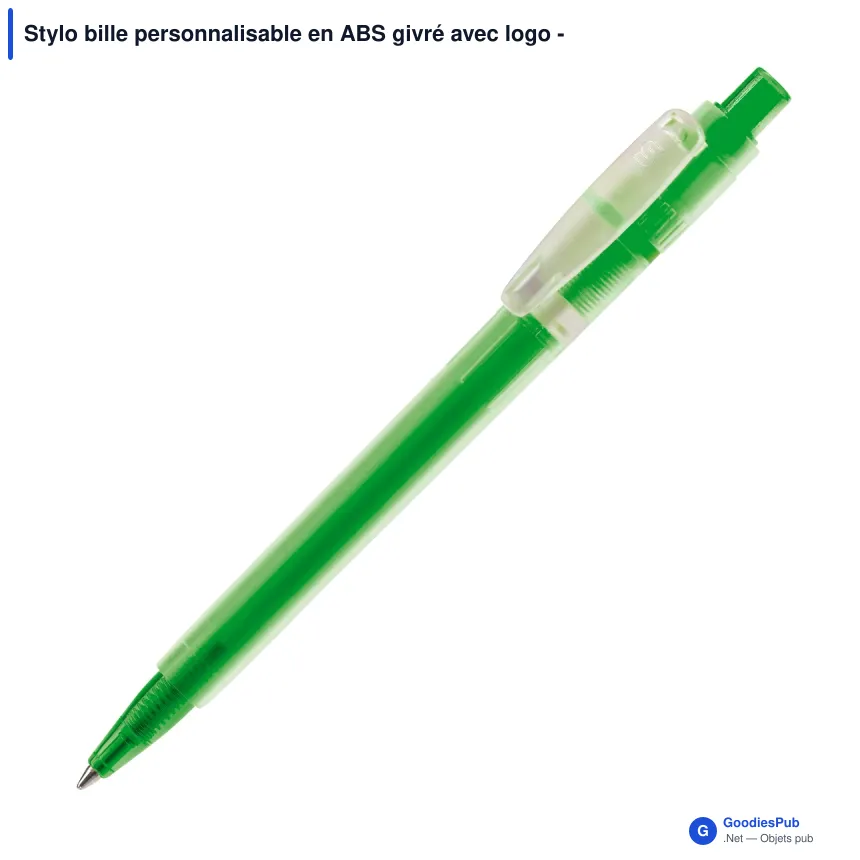 Stylo bille personnalisable en ABS givré avec logo - Stilolinea Baron 03 Ice - Image 4