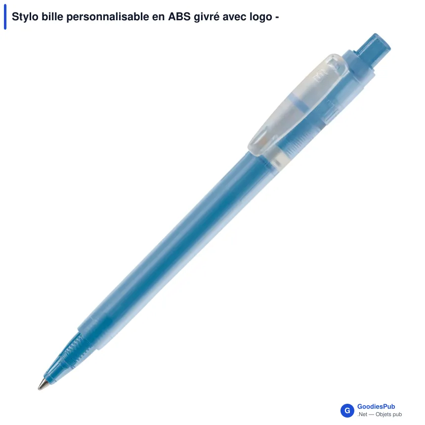 Stylo bille personnalisable en ABS givré avec logo - Stilolinea Baron 03 Ice - Image 6
