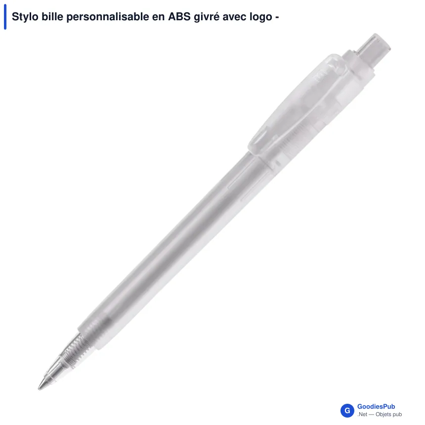 Stylo bille personnalisable en ABS givré avec logo - Stilolinea Baron 03 Ice - Image 7