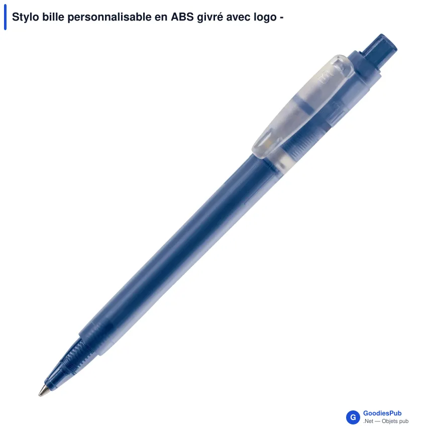 Stylo bille personnalisable en ABS givré avec logo - Stilolinea Baron 03 Ice - Image 9