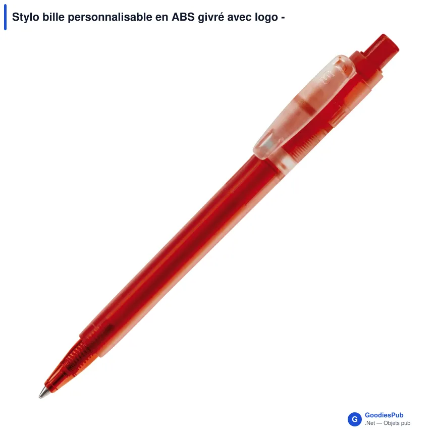 Stylo bille personnalisable en ABS givré avec logo - Stilolinea Baron 03 Ice - Image 10