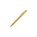 Variante Jaune givré - Stylo bille personnalisable en ABS givré avec logo - Stilolinea Baron 03 Ice