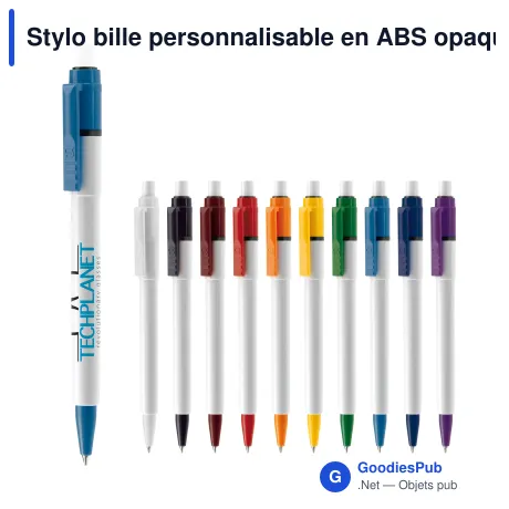 Stylo bille personnalisable en ABS opaque avec logo - Stilolinea Baron Colour