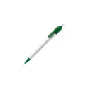 Variante Blanc / vert - Stylo bille personnalisable en ABS opaque avec logo - Stilolinea Baron Colour