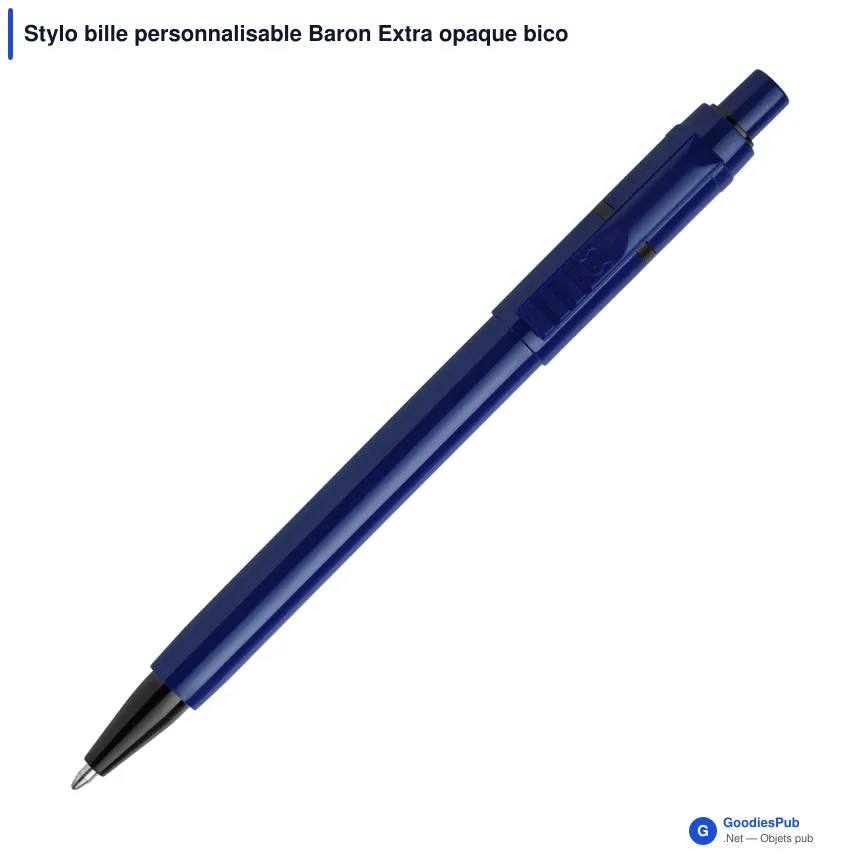 Stylo bille personnalisable Baron Extra opaque bicolore avec logo - Stilolinea - Image 3