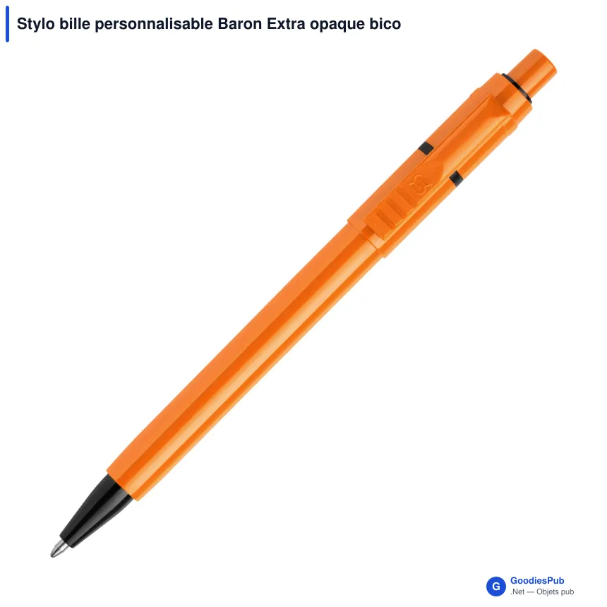 Stylo bille personnalisable Baron Extra opaque bicolore avec logo - Stilolinea - Image 6