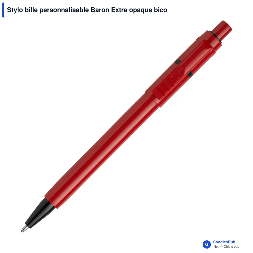 Stylo bille personnalisable Baron Extra opaque bicolore avec logo - Stilolinea - Image 8