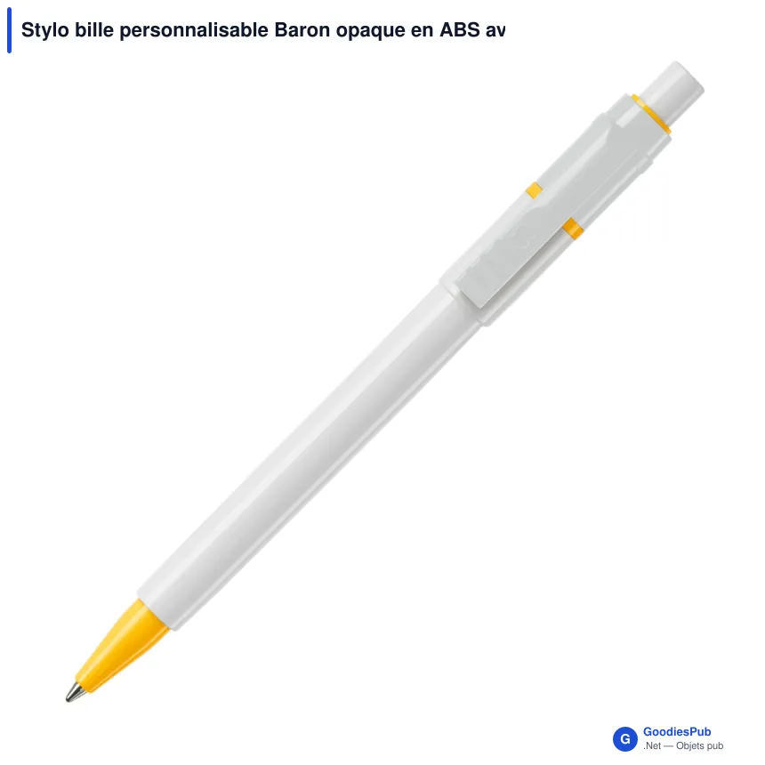Stylo bille personnalisable Baron opaque en ABS avec logo - Stilolinea - Image 11