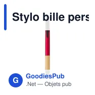 Stylo bille personnalisable 3 mines avec logo - Malachi - Miniature 1