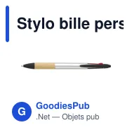Stylo bille personnalisable 3 mines avec logo - Malachi - Miniature 6