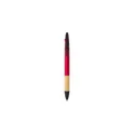 Variante rouge - Stylo bille personnalisable 3 mines avec logo - Malachi