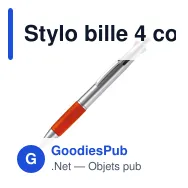 Stylo bille 4 couleurs personnalisable en ABS avec logo - Miniature 2