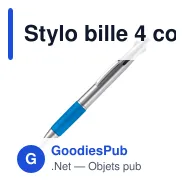 Stylo bille 4 couleurs personnalisable en ABS avec logo - Miniature 4