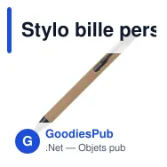 Stylo bille personnalisable en papier avec logo - Alicante - Miniature 2