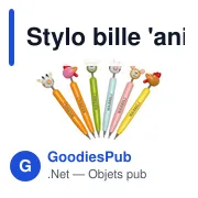 Stylo bille personnalisable 'Animal' avec logo - Lillian - Miniature 5