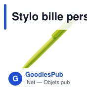 Stylo bille personnalisable en ABS opaque avec logo - Atlas - Miniature 2
