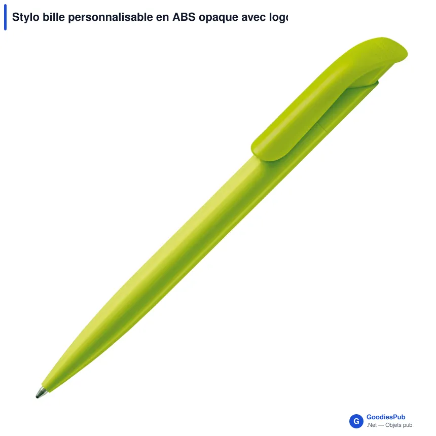 Stylo bille personnalisable en ABS opaque avec logo - Atlas - Image 2