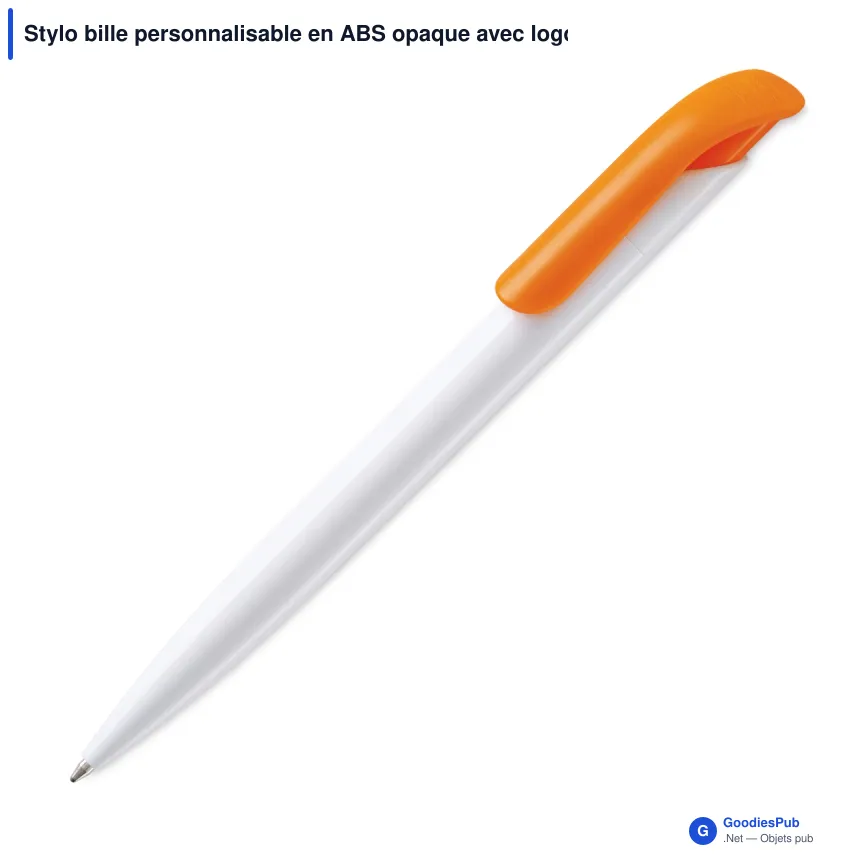 Stylo bille personnalisable en ABS opaque avec logo - Atlas - Image 11