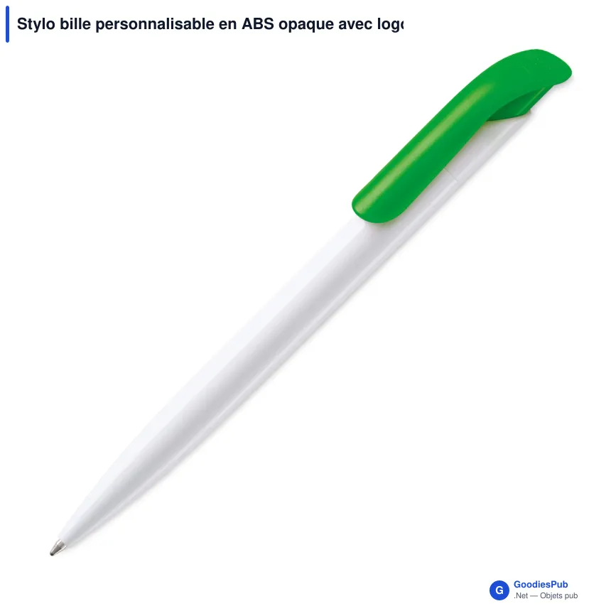 Stylo bille personnalisable en ABS opaque avec logo - Atlas - Image 12