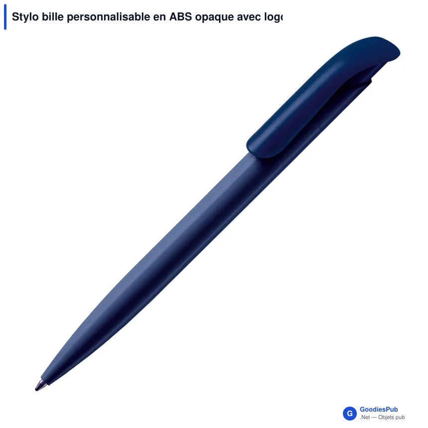 Stylo bille personnalisable en ABS opaque avec logo - Atlas - Image 4