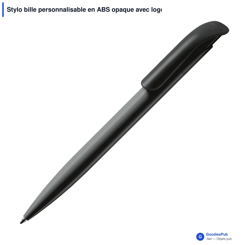 Stylo bille personnalisable en ABS opaque avec logo - Atlas - Image 5