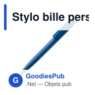 Stylo bille personnalisable en ABS opaque avec logo - Atlas - Miniature 6