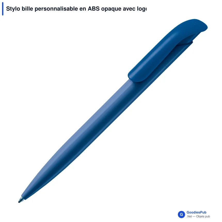 Stylo bille personnalisable en ABS opaque avec logo - Atlas - Image 6