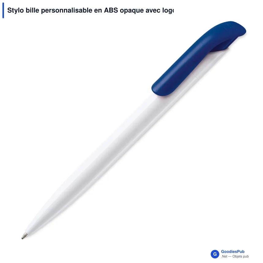 Stylo bille personnalisable en ABS opaque avec logo - Atlas - Image 7