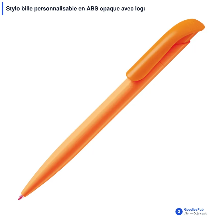 Stylo bille personnalisable en ABS opaque avec logo - Atlas - Image 10